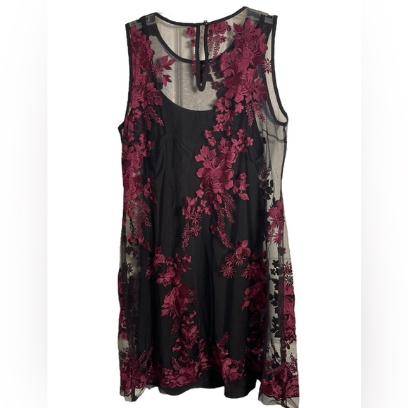 Karen Kane Floral Embroidered Lace Tulle
Cocktail Dress Large - Picture 1 of 14